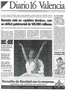 Diario 16, Portada – 31 de diciembre de 1993
