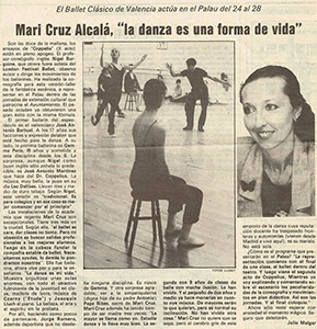 Fotografía en el ensayo del Ballet Coppelia