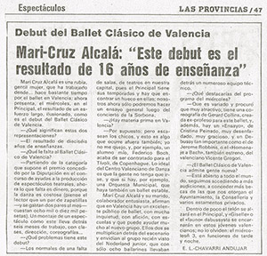 Las Provincias, pág. 47 – 30 de marzo de 1985